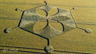 aerial of Yarnbury Castle from ccc