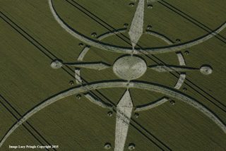 aerial of Clearbury Ring from ccc