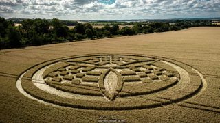 aerial of Barton Stacey from ccc