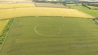 aerial of Twyford from ccc