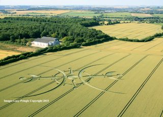 aerial of Clearbury Ring from ccc