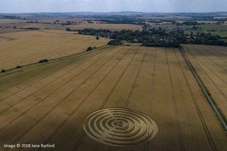 aerial of Winterbourne Bassett