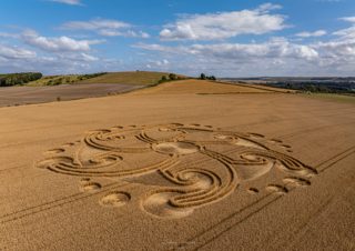 aerial of Etchilhampton from ccc