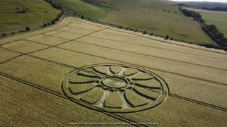 aerial of Barbury Castle from ccc