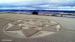 aerial of Hackpen Hill from ccc