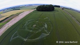 aerial of Hackpen Hill from ccc