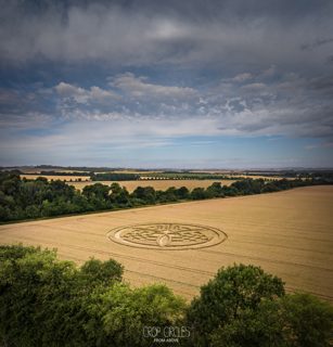aerial of Barton Stacey from ccc