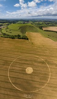 aerial of Cley Hill