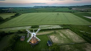 aerial of Wilton Windmill from ccc
