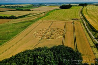 aerial of Hackpen Hill from ccc