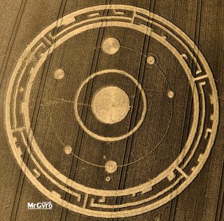 aerial of Maiden Castle
