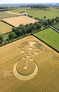 aerial of Badbury Rings from ccc