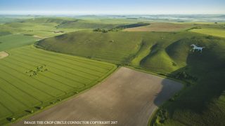 aerial of Alton Barnes