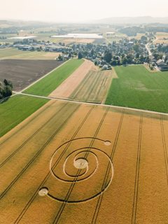 aerial of Zürcher Weinland