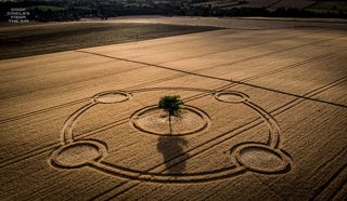 aerial of Potterne from ccc
