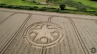 aerial of Sandal Castle