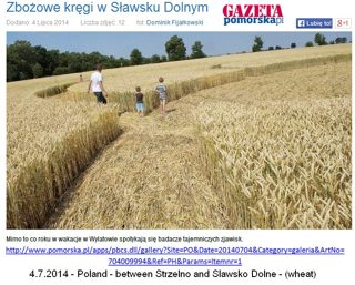 aerial of Sławsko Dolne from ccc