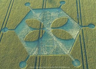 aerial of Yarnbury Castle from ccc