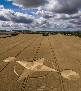 aerial of Preston Candover from ccc