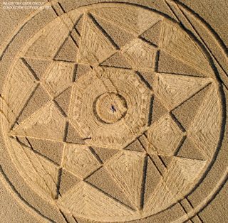 aerial of Rollright Stones