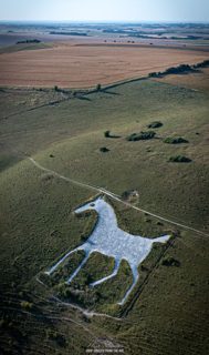 aerial of Milk Hill from ccc