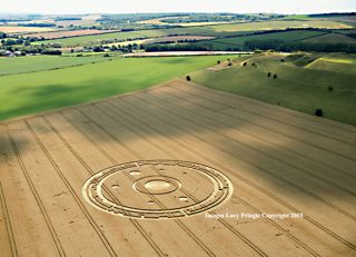 aerial of Maiden Castle from ccc