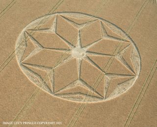 aerial of Tichborne from ccc