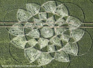 aerial of Chilcomb Down