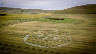 aerial of Stanton St Bernard from ccc