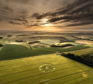 aerial of Hackpen Hill