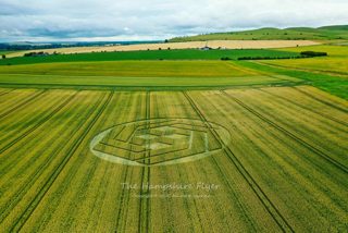 aerial of Stanton St Bernard from ccc