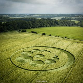 aerial of Tidcombe Down from ccc