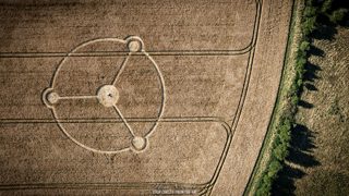 aerial of Milk Hill from ccc