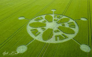 aerial of Winterbourne Stoke