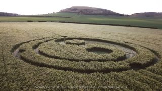 aerial of Cley Hill from ccc