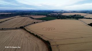 aerial of Clifford's Hill from ccc