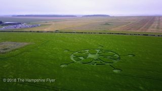 aerial of Winterbourne Stoke from ccc