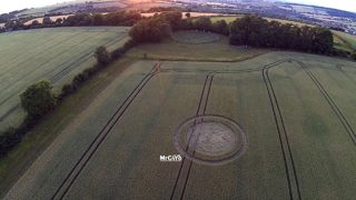 aerial of Rollright Stones