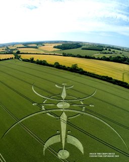 aerial of Clearbury Ring from ccc