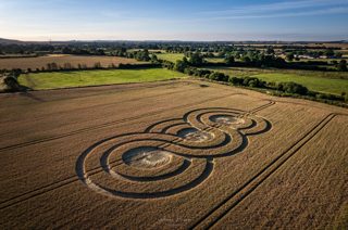 aerial of Bishops Cannings