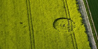 aerial of Alton Barnes