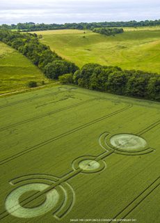 aerial of East Kennett from ccc