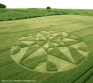 aerial of Hackpen Hill from ccc