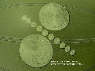 aerial of Alton Barnes