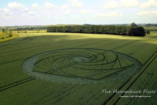 aerial of Avebury Stone Circle from ccc
