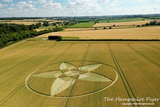 aerial of Bishops Sutton from ccc