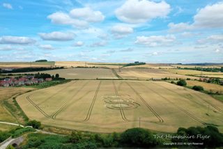 aerial of Bishops Cannings from ccc