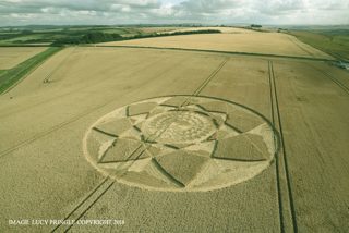 aerial of Hackpen Hill from ccc