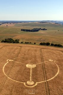aerial of Milk Hill