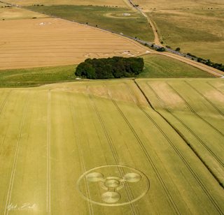 aerial of Coneybury Hill from ccc